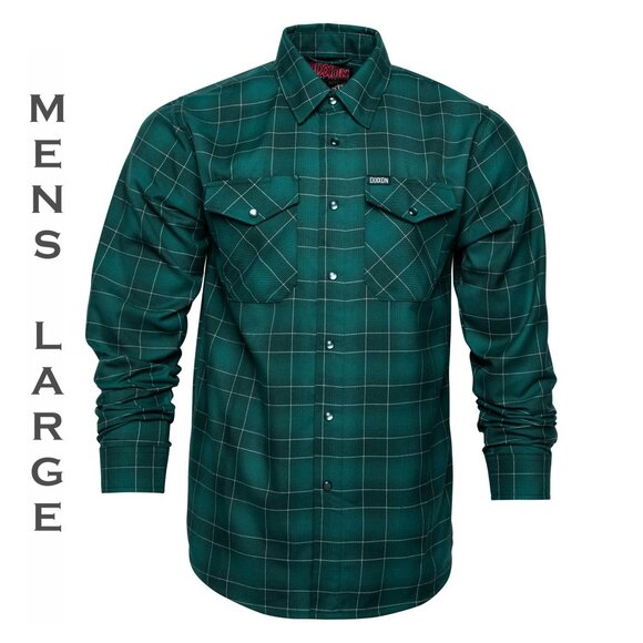 DIXXON FLANNEL - WREATH Flannel Shirt - Mens Large - Picture 1 of 15
